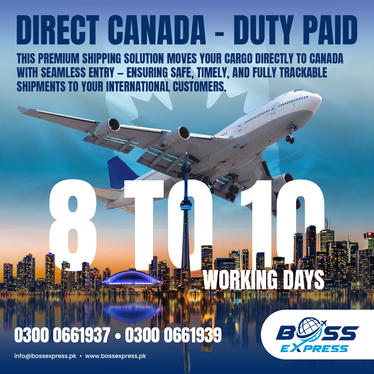 DIRECT CANADA – DUTY PAID